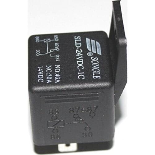 10pcs Car Relay Long Life Automotive Relays Mayitr Normally Open SLD-24VDC-1C 24V Relay 5 Pin 40A Waterproof