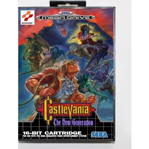 Castlevania the new generation 16 bit SEGA MD Game Card With Retail Box For Sega Mega Drive For Genesis