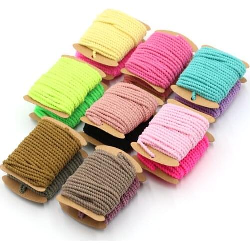2.5M color high elastic spiral elastic band round elastic rope rubber band elastic line DIY jewelry sewing accessories 5 meters