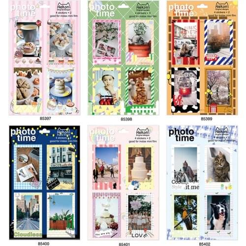 2 pcs/pack Photo Time PET Journal Decorative Stickers Adhesive Stickers DIY Decoration Diary Stickers