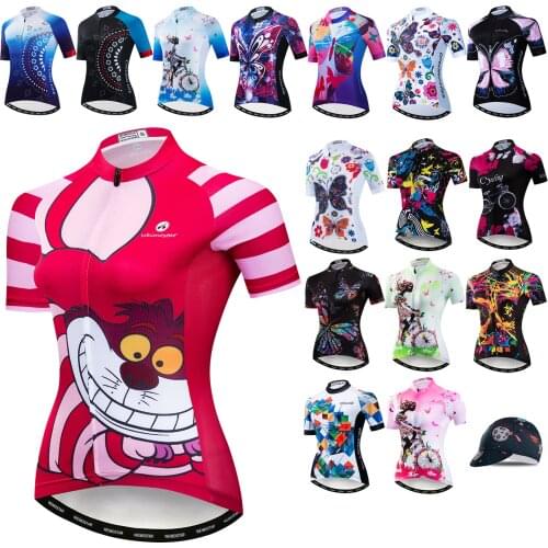 2021 Cycling Jersey Women Ropa Ciclismo Maillot Bike Jersey Summer Short Sleeve Bike Shirts Tops Lady pro Bicycle Clothing Wear