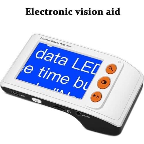 3.5 Inch Electronic Visual Aid Handheld Portable Digital Magnifier AliExpress Wholesale Reading Magnifying Glass with LED Lights