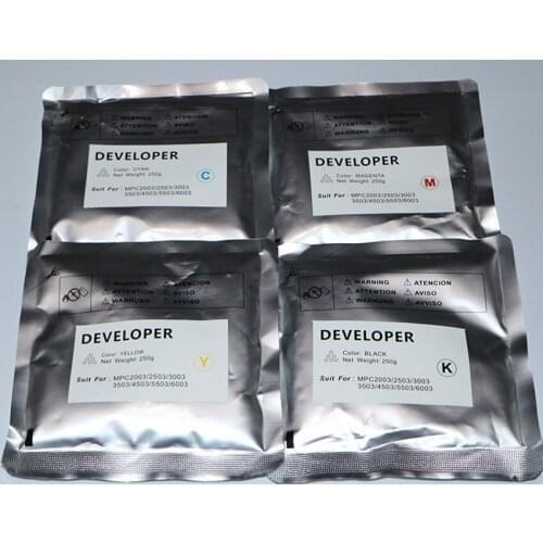 4X/set CMYK Developer for Ricoh MP C3003 C3503 C4503 C5503 C6003 Development MPC3003 MPC3503 MPC4503 MPC5503 MPC6003