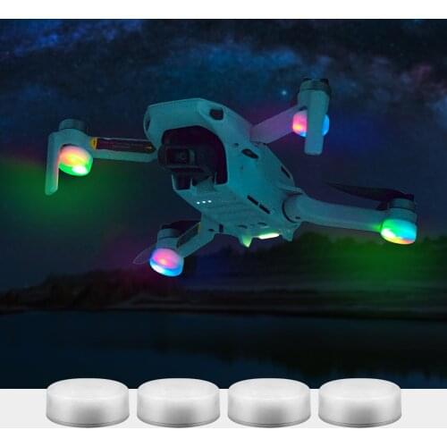 4pcs Drone Navigation Flash Light Night Flying Lamp RGB LED Accessories for DJI Mavic Air Air 2 Mini Pro 2 Spark Phantom 3/4