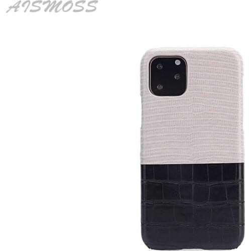 AISMOSS NEW Arrival Mix Pattern Snake Skin Crocodile Pattern Phone Cover Protectoer Mobile Phone Case For Iphone 11 pro Max