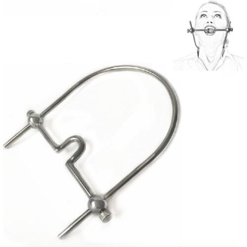 Fetish Bondage Open Mouth Bite Gag stainless steel BDSM restraint oral metal plug Sex Toys Products For Woman Couples Slave Game