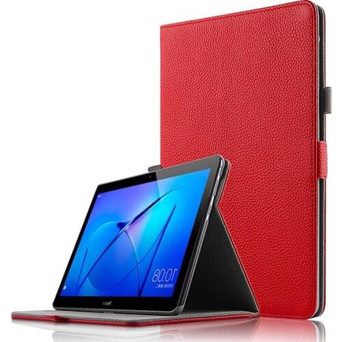 Real Leather Mangetic Stand Case For Huawei MediaPad T3 10 AGS-W09 AGS-L09 AGS-L03 Tablet Genuine Leather Protector Skin Cover