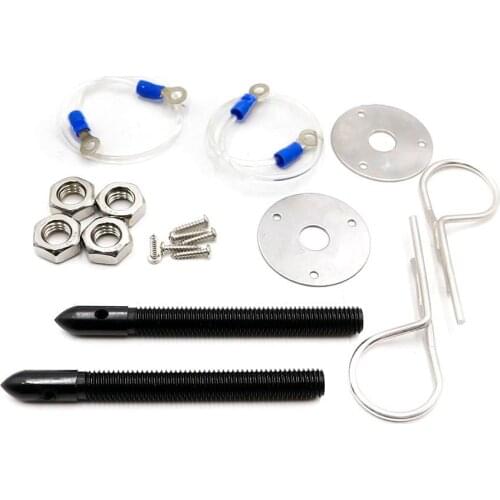 Four colors Alloy Bonnet Hood Pin Locks Kit Down Hood Locks Pins fit ALL Racing Speed