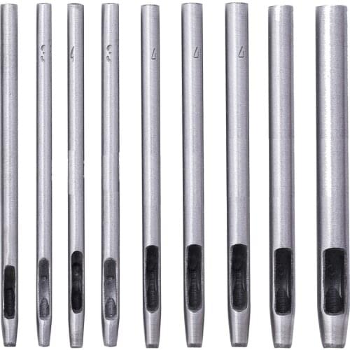 0.5mm-4mm Leather Hole Punch Cutter Leather Working Tools for Leather Watch Bands Belts Canvas Paper Round Hollow Hole