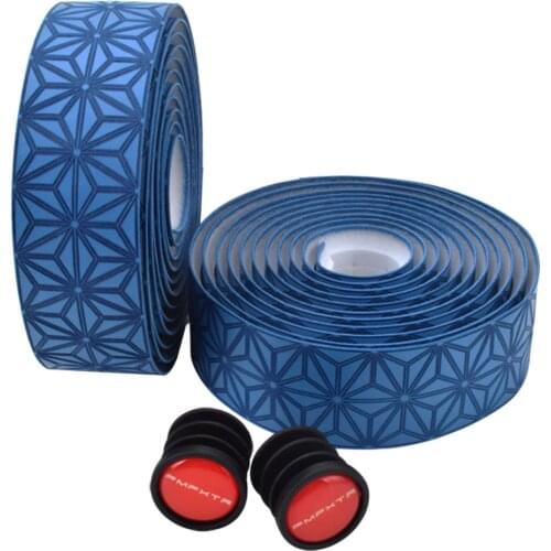 FMFXTR 1 Pair Cycling Road Bike Handlebar Tape Cork EVA Bar Tape + 2 Bar Plugs Racing Bicycle Hand Bar Tape Wrap Supper Ribbon