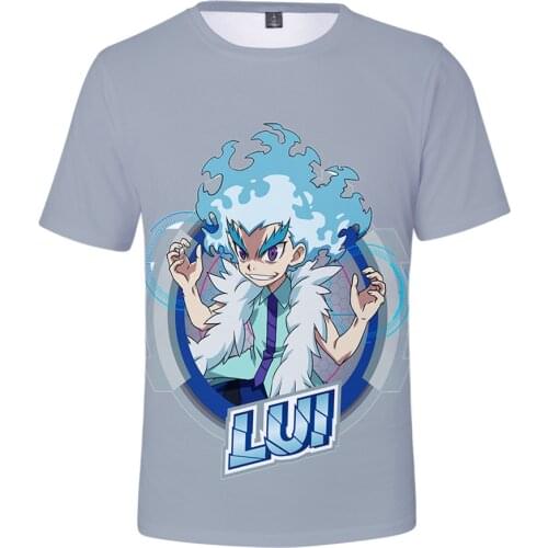 Beyblade Burst Evolution 3D Print T-shirt Men Women Streetwear Summer Short Sleeves Casual Cool T Shirts Oversized Hip Hop Tops