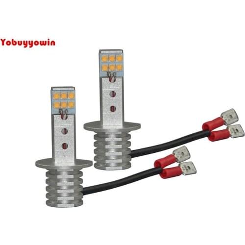 H1 New arrival! Super Bright 60W LED Bulbs(12SMD Sharp Chip) for Car Fog Lights Daytime Running DRL Driving H1 6000K White