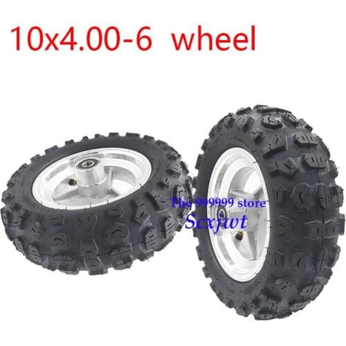 10X4.00-6wheel Suitable for Harley electric scooter kart ATV four-wheel motorcycle off-road 10*4.00-6 tires with hub Accessories