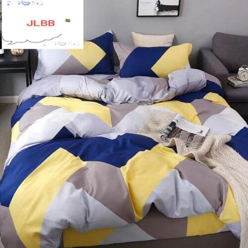 Bedding Set For Boys And Girls Bedroom Bed Cover King Size Comfortable Queen Bedding 4pcs Plaid Bed Cover Set Cartoon Bed Cover