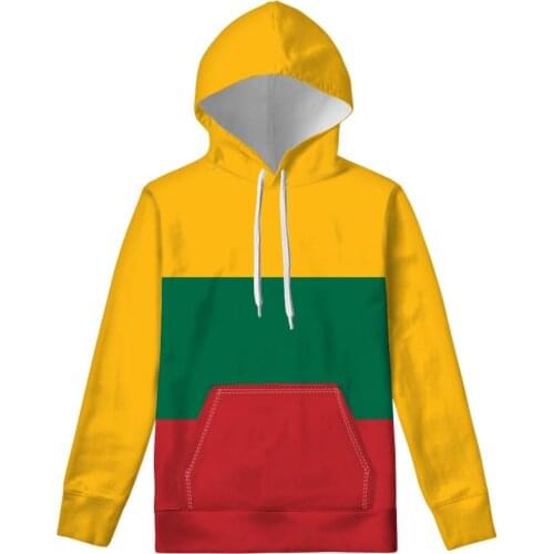 LITHUANIA hoodie diy free custom name number sweatshirt nation flag lt lietuva lietuvos lithuanian country print photo clothes