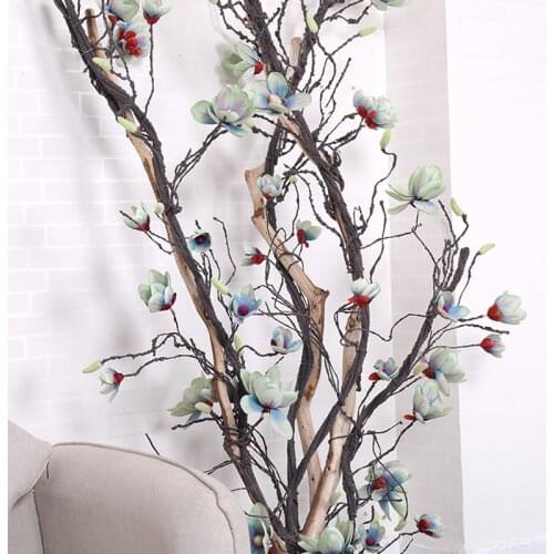 Magnolia High Quality Silk flowers Ivy Vine Artificial Flowers Garland Hanging Branches Christmas Party Home Wedding arch Decor