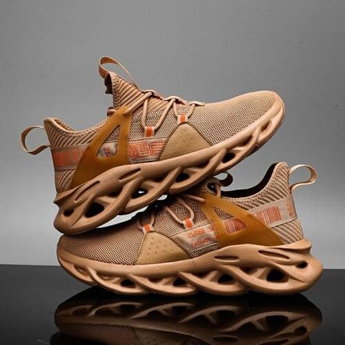 Men Running Shoes Breathable Mesh Jogging Sneakers Men Twist Bottom Male Athletic Shoes