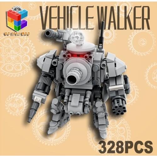 MOC Metal Slug Military Building Blocks Set Tank Walker Robot Weapon Stress Relief Model Soldiers Kids Toys