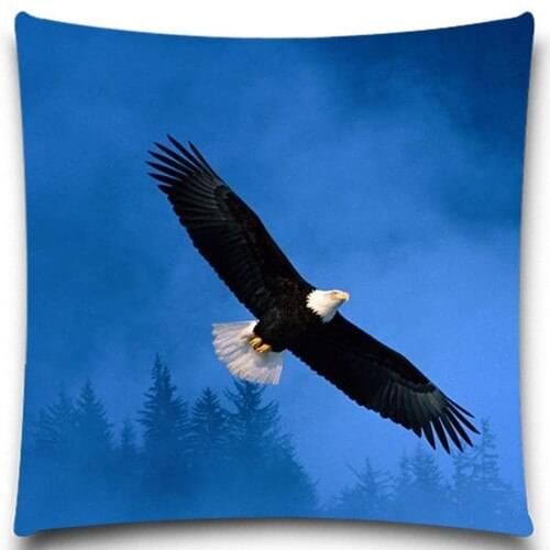 Cotton Polyester blend pillow cases home sofa chair car decorative Cushion covers westie Eagle Bird print pillow covers