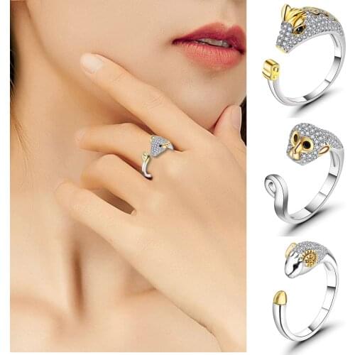Newly Chinese Zodiac Animal Adjustable Finger Ring for Women 2021 Fashion Jewelry