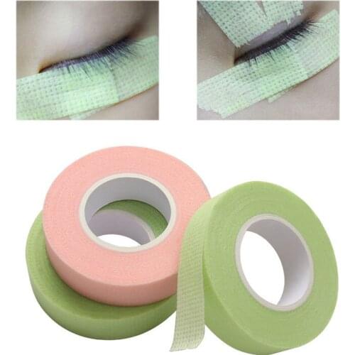 Non-Woven False Eyelash Extension Tape With Holes Breathable Sensitive Eyelash Sticker Tape Paper Under Eye Pads Makeup Tool