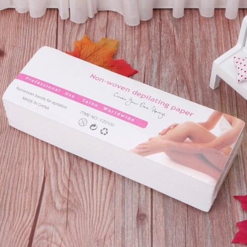 100Pcs/Lot 7x20 Non-woven Wax Band Hair Removal Beauty Health Epilator Wax Paper 667D