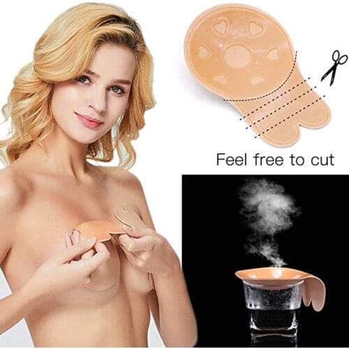 Invisible Sticky Bra Silicone Magic Breast Lift Tape Super Push Up Bra Strapless Self Adhesive Bra Sexy Lingerie Brassiere Femme