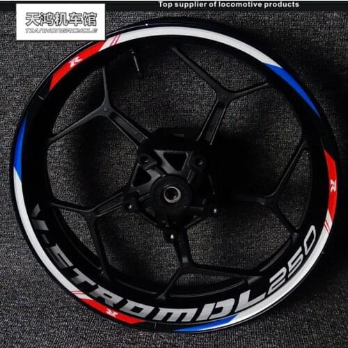 Motorcycle new GSX250R GW250 DL250 wheel hub stickers modified wheel hub frame reflective waterproof sticker decals