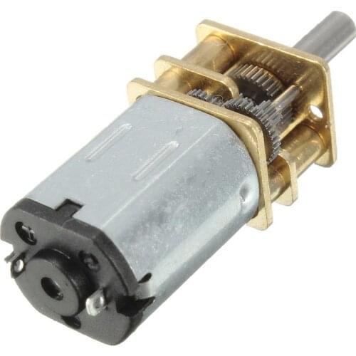 Gear Motor DC 12V 300RPM Mini Metal Gear Motor with Gearwheel N20 3mm Shaft Diameter Reduction Gear Motor for Making Robots