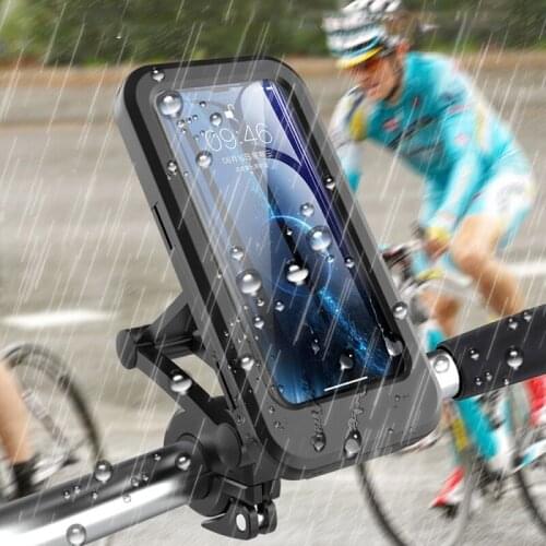 Adjustable Motorcycle Bike Phone Holder Case Outdoor Waterproof Phone Stand Bracket Bicycle Handlebar Mobile Support Mount