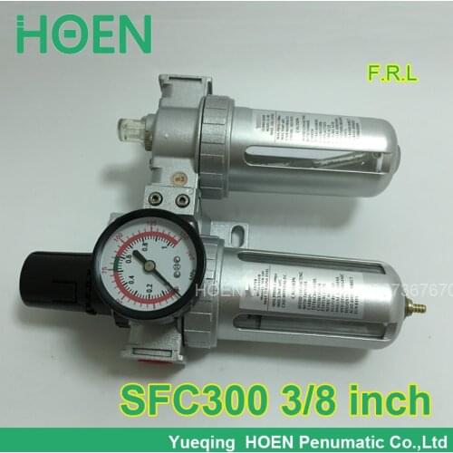 SFC300 SFC-300 3/8" port size F.R.L Air Source Treatment Unit Filter Regulator Lubricator SFC200 SFC300 SFC400