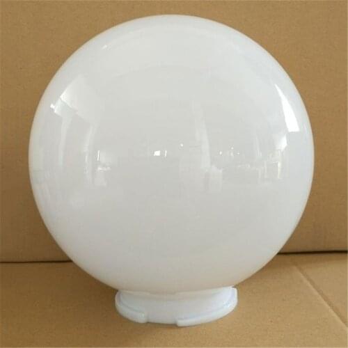 White Clear D15cm D20cm D25cm Acrylic Replacement Lampshade for Post Pillar Lamp with 9.5cm Opening Globe Acrylic Lamp Shade