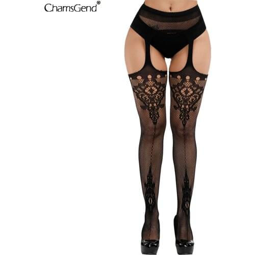 Vintage Embroidery Tattoo Pattern Sexy Fishnet Tights Stockings Women Ladies Sexy Black Lace Suspender Nylon Pantyhose Hosiery