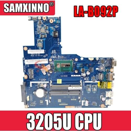 High Quality mainboard For Lenovo B50-70 Laptop motherboard ZIWB2 ZIWB3 ZIWE1 LA-B092P 3205UCPU 100% Tested