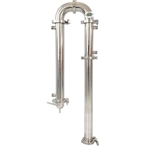 Clamp 2" (51mm) OD64mm Reflux tower, Distiller , Column for distillation, Moonshine still, Sanitary Steel 304