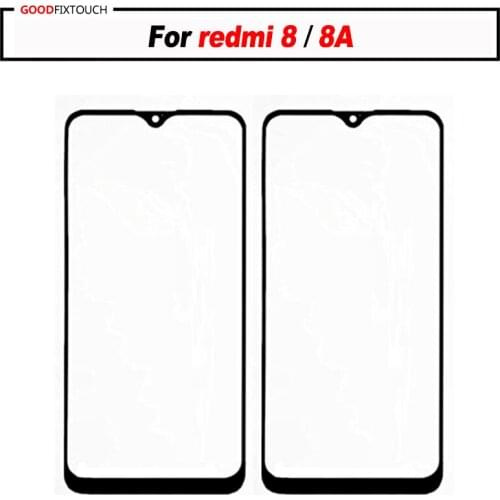 10pcs For redmi 8A Front Outer Glass Lens Repair Touch Screen Glass Lens Cover for redmi 8 LCD outer glass