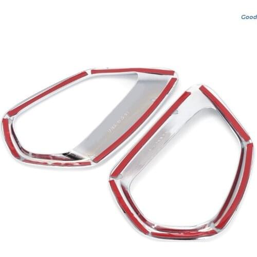 2 Pcs Car Back Rear Fog Light Lamp Cover Trim For Mitsubishi 2016 2017