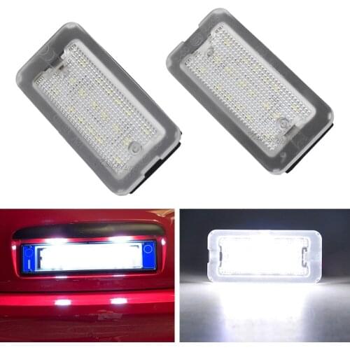 51800482 2PCs Brand New Led License Number Plate Lights For Fiat 500 And Abarth 500 Models 2007 2008 2009 2010-2016