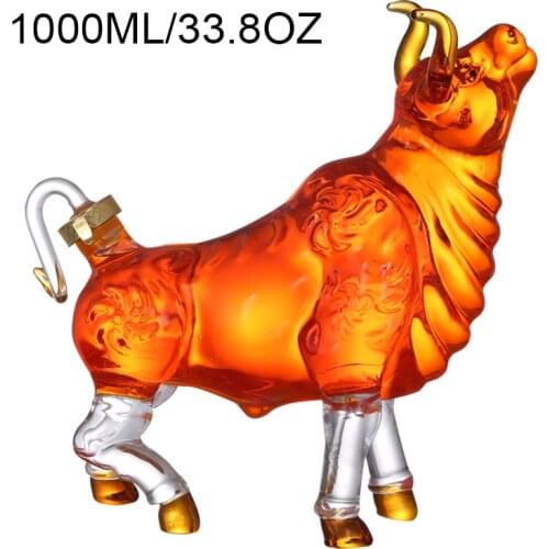 2021 Cow Shaped Style Home Bar Whiskey Decanter for Liquor Scotch Bourbon Wine Bottle 250ML-1500ML