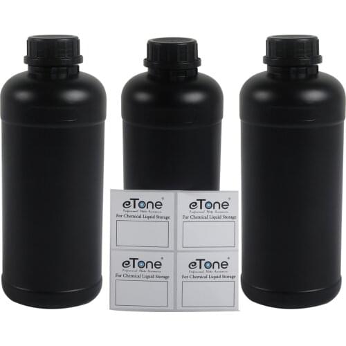 3x 1L Darkroom Chemical Developer Storage Bottles For 135 120 4x5 Film Negative
