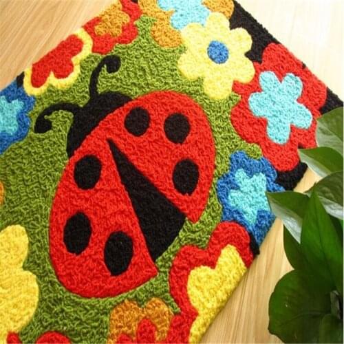 Free Shipping Cartoon Lovely Bug Washable New Thick Blanket Micro Fabric Carpet Rugs Bathroom Mat Living Bedroom Anti-Slip Pad