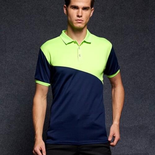 Quick Dry Polo Shirt Men Summer Casual Patchwork Short Sleeve Breathable Tops Sportswear Golf Tennis Jerseys Camisa Polo Shirt