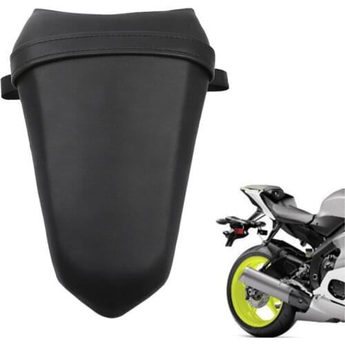 Motorcycle Black Rear Pillion Passenger Tandem Seat For Yamaha YZF R1 15-19 YZF-R6 17-19