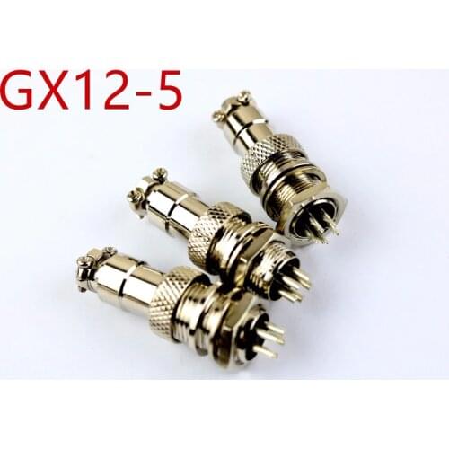 GX12-5P GX12-5 M12 core aero plug socket 5 core aeronautical head aeronautical connector