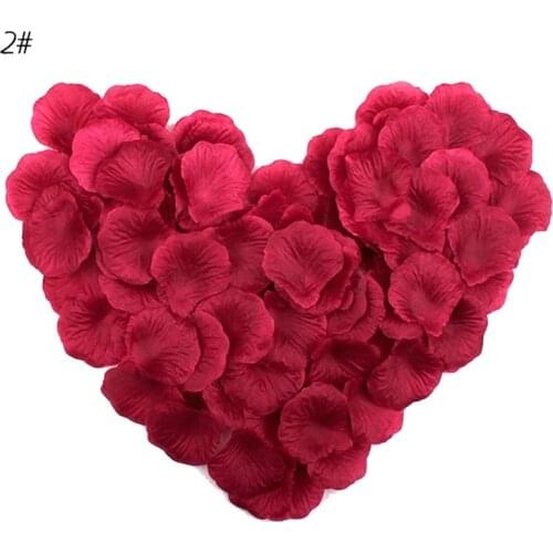500pcs/lot Atificial Flowers Polyester Wedding Decorations Wedding Rose Petals patal Flower Leaf Leaves For Valentines Day