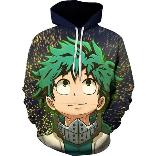 My hero academia Cosplay Clothes Bakugou Katsuki 3D Hoodies Anime Cartoon Men Hoodie Japanese Hot Sale Boys Tops