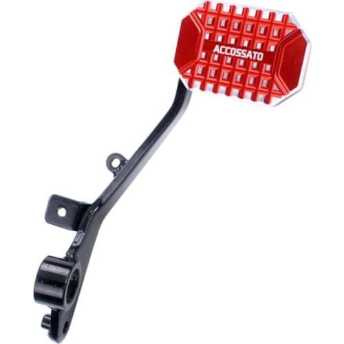 Motorcycle Part For Harley Davidson Fat Boy FLSTF Road Glide FLHTK Touring Softail Brake Pedal Large Pad Willie G. Skull Black