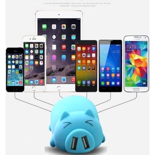 Cartoon Mobile Power Bank Charger External Battery 10000mAh Dual USB for Cellphone Smartphone Drop Shipping free shipping
