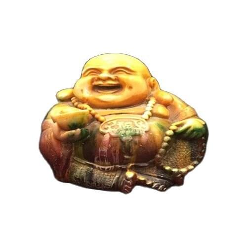 Early collection flower amber Changle Buddha ornaments family collection