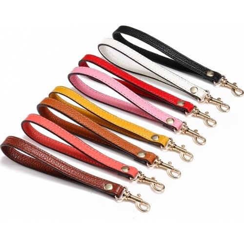 Women Bag Strap Genuine Leather Purse Handles Gold Silver Buckle Cow Leather Handles For Bags Hand Strap Accessories Wrist Belt